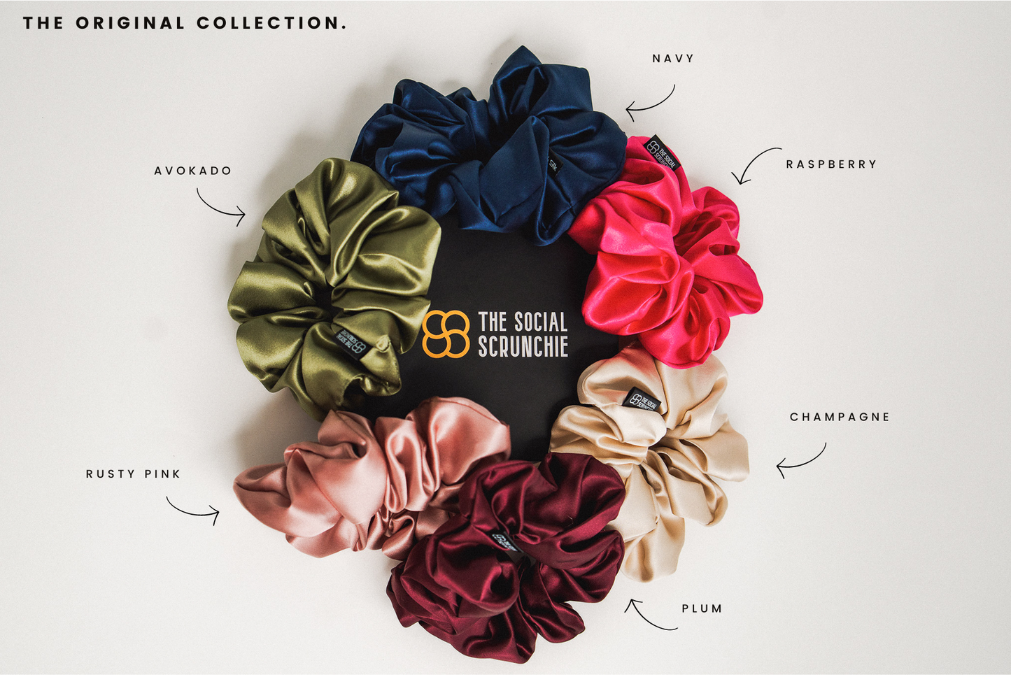 "Happy Valentine's Day" - 100% Silk Scrunchie